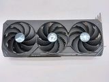 a close up of a video card with three fans on it