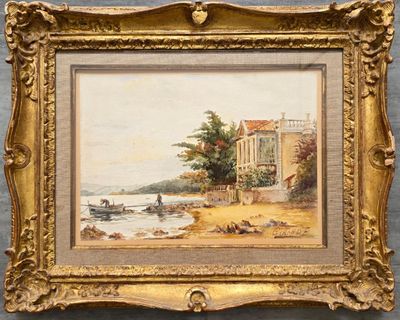une photo d'une photo d'un tableau sur le mur