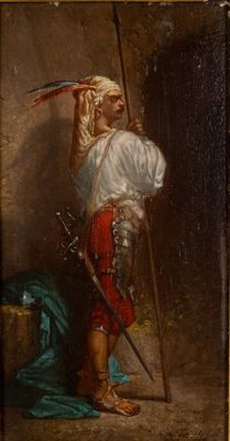 Jean CAROLUS (1814-1897), d'après. Jeune garde orientaliste.