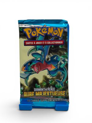 a close up of a card game box with a pokemon character on it