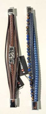 25 / Lot de 2 bracelets en cuir - REDSKINS - 285314 / 2…