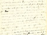 une photo en noir et blanc d'une lettre écrite à la main sur une feuille de papier