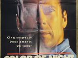 a movie poster for color of night starring bruce willis and jane march