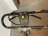 a close up of a bicycle with a handlebar