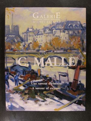 une image représentant la couverture d'un livre, avec en arrière-plan une peinture représentant une ville