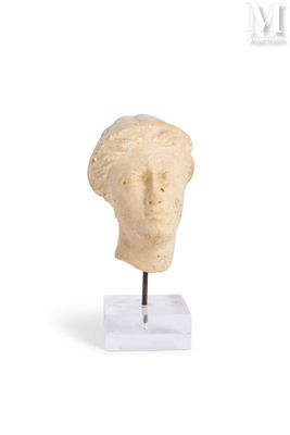 marble head of a woman on a marble base