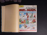 a comic book open on a desk with a mouse