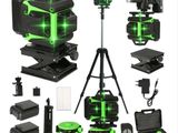 un système de nivellement à laser vert comprenant un trépied, un appareil photo et d'autres équipements