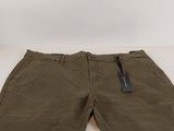 a pair of khaki pants with a tag on the side