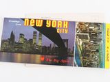 two postcards of new york city and the big apple