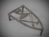 an image of a metal object with a cross and arrow on it