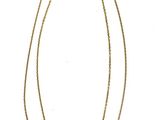 two necklaces that are attached to each other on a white surface