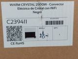 a box with a label on it that says warm crystal 250w converter