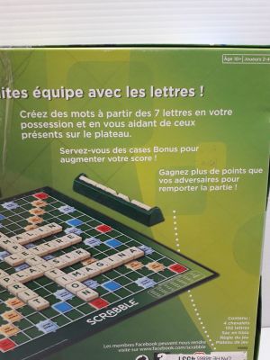 a scrabble board that is sitting on a table
