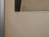 an old picture of a vase sitting on top of a piece of paper