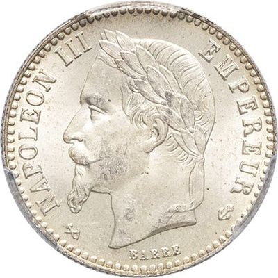 pièce de monnaie en argent portant l'image d'une tête d'homme
