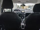 two black seats in the back of a car