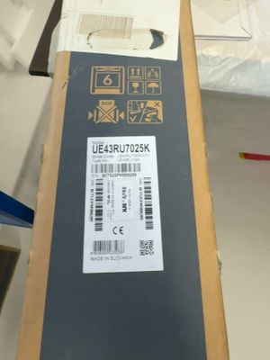 a box with a label on it sitting on a table