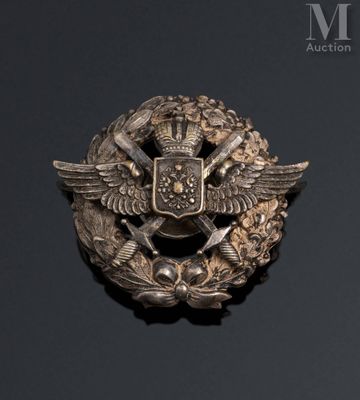 an image of a badge on a black surface