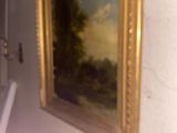 a picture of a painting hanging on a wall in a room