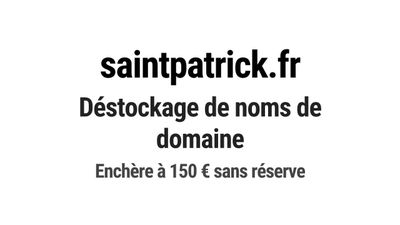 Nom de domaine saintpatrick.fr.
