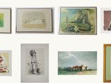 de nombreuses images représentant différents types d'œuvres d'art accrochées au mur
