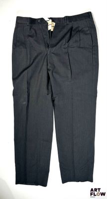 CORNELIANI - Pantalon gris noir en laine vierge - Taille inc…