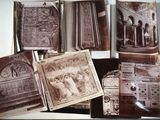 a lot of old photos that are on the table