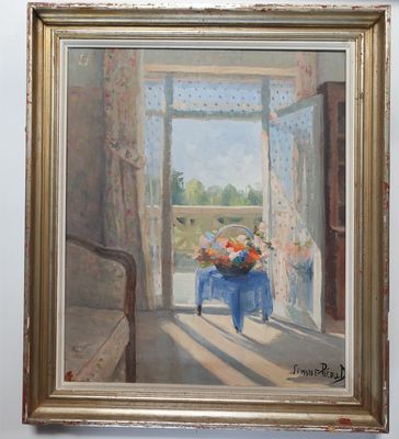 Simone Pecoud (XXe siècle) Bouquet de fleurs