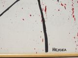 a picture of a picture of a painting with blood on it