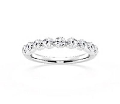 BAGUE EN OR BLANC 14K SERTIE DE DIAMANTS CULTIVÉS EN LABORAT… - Photo 1