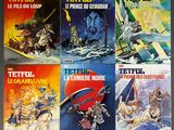 six books of the tetefol and le grandave series on a table