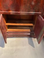 SECRETAIRE en placage acajou et marbre blanc. (photo 5)