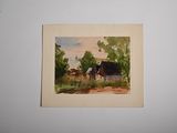 a picture of a painting on the wall of a house