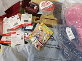 a pile of items that are sitting on a table