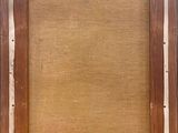 a painting of a wooden frame with a brown background