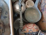 a box full of assorted items sitting on a table