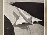 a black and white photo of a plane on the ground
