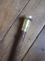CANNE en bois teinté à pommeau en vermeil à décor de frises … (photo 3)