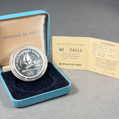 MONNAIE DE PARIS Pièce de 100 francs argent 900/1000 - Alber…