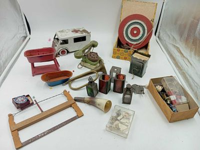 a lot of items that are sitting on a table