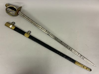 deux épées et une épée posées sur une surface blanche