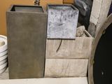 a pile of concrete blocks sitting on a table