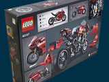 a box with a picture of a red motorcycle in it