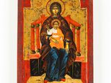 an icon of the virgin and child