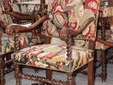 a group of chairs that are sitting in a room