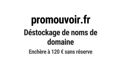 Nom de domaine promouvoir.fr. Catégorie: Marketing et public…