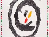 a poster with a picture of a bird in a circle