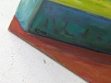 a picture of a painting on a white surface