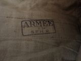 an image of a close up of a jacket with a label on it